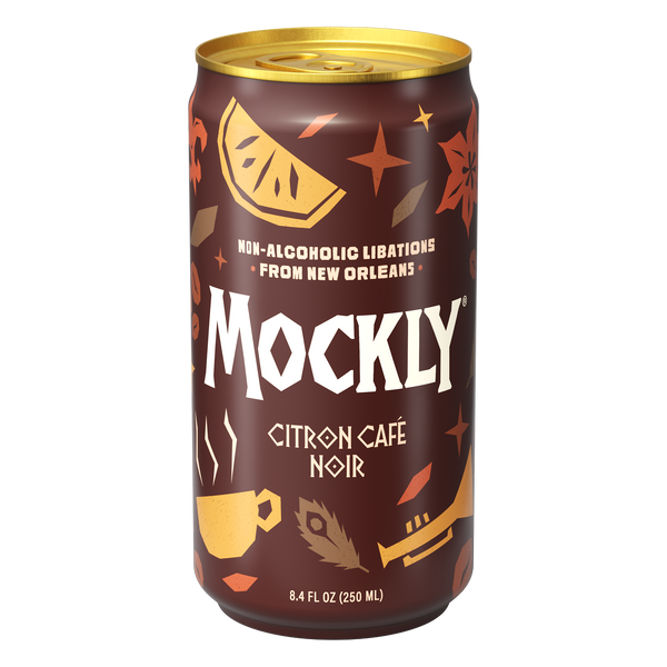 Mockly Citron Cafe Noir non-alcoholic beverage can on a white background